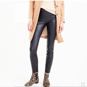 J. Crew Black Leather Leggings